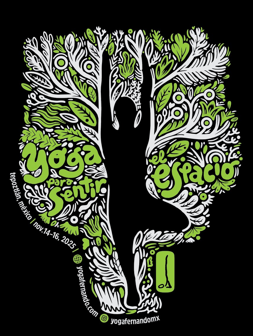 Playeras del retiro de yoga 2025: Yoga para sentir… el&nbsp;espacio.